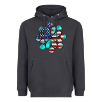 Smoke American flag turquoise gemstone 4th of july Heavyweight Hoodie - CowGirlArtShop