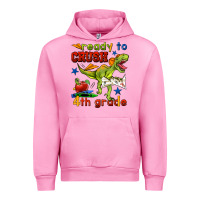 Fuchsia Pink ready to crush 4th grade Urban Hoodie - BundleAndBundleShop