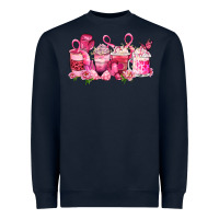 Navy cancer coffee cups Heavyweight Sweatshirt - LillyAllenDesigns