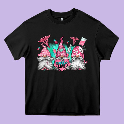 Nurse Gnomes Heavy Core Tee Designed By Jasminsmagicworld