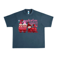 Midnight Navy valentines express with gnomies Urban Heavy Tee - NancyCooperArtShop