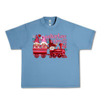 Pebble Blue valentines express with gnomies Urban Heavy Tee - NancyCooperArtShop