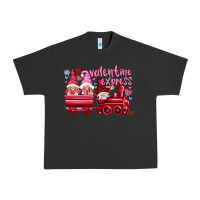 Pigment Black valentines express with gnomies Urban Heavy Tee - NancyCooperArtShop