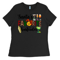 Black santa's favorite bartender Ladies Tee - AdoDesignShop