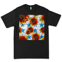 Patriotic Sunflowers And Stars Premium Tee | Teevron