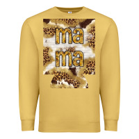 Antique Gold Mama with leopard and cowhide regular can cooler Premium Sweatshirt - HowdyJamesFarm