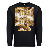 Black Mama with leopard and cowhide regular can cooler Premium Sweatshirt - HowdyJamesFarm