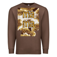 Chestnut Mama with leopard and cowhide regular can cooler Premium Sweatshirt - HowdyJamesFarm