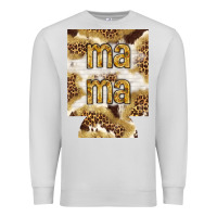 Dove Grey Mama with leopard and cowhide regular can cooler Premium Sweatshirt - HowdyJamesFarm