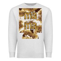 Oatmeal Heather Mama with leopard and cowhide regular can cooler Premium Sweatshirt - HowdyJamesFarm