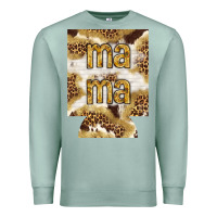 Seafoam Mama with leopard and cowhide regular can cooler Premium Sweatshirt - HowdyJamesFarm