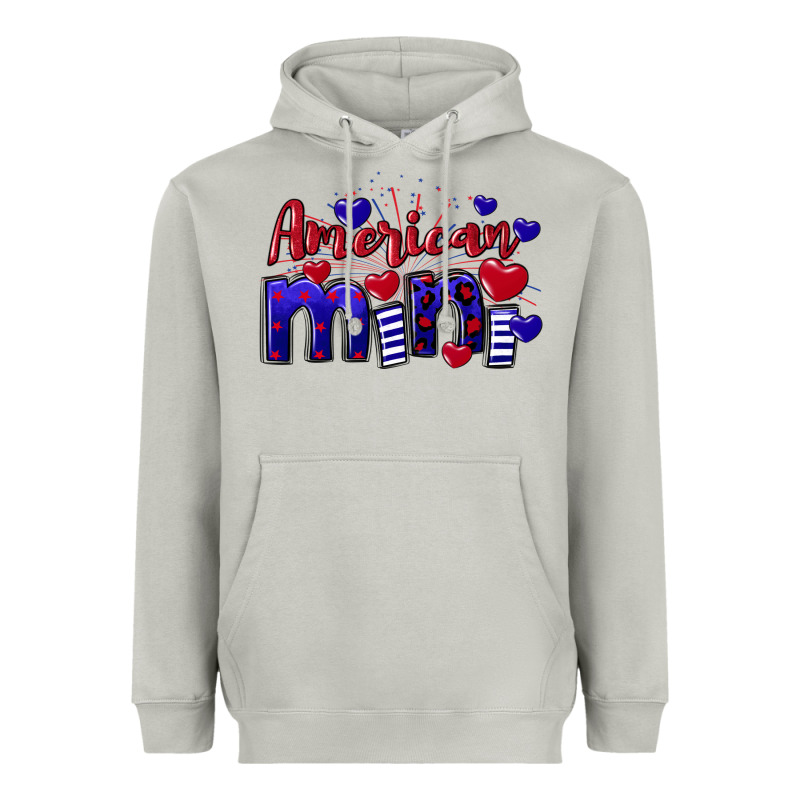 American Mini  4th Of July Heavyweight Hoodie by CowGirlArtShop | Teevron