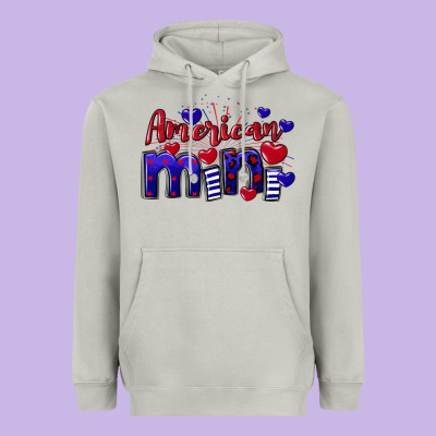 American Mini  4th Of July Heavyweight Hoodie Designed By Cowgirlartshop