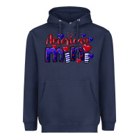 Navy American Mini  4th of July Heavyweight Hoodie - CowGirlArtShop