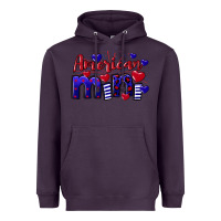 Plum American Mini  4th of July Heavyweight Hoodie - CowGirlArtShop