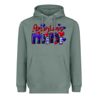Sage American Mini  4th of July Heavyweight Hoodie - CowGirlArtShop