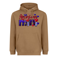 Toasted Coconut American Mini  4th of July Heavyweight Hoodie - CowGirlArtShop