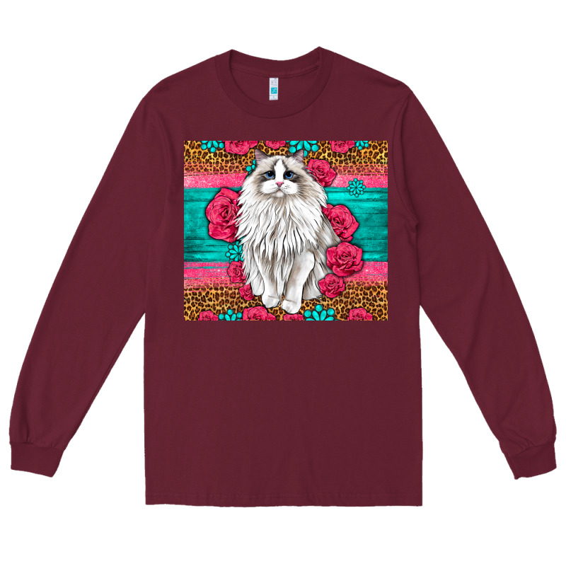 Western Ragdoll Cat Long Sleeve Tee by LillyAllenDesigns | Teevron