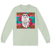 Matcha Western Ragdoll Cat Long Sleeve Tee - LillyAllenDesigns