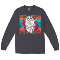 Smoke Western Ragdoll Cat Long Sleeve Tee - LillyAllenDesigns