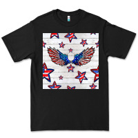 Black patriotic eagle wing Premium Tee - BundleAndBundleShop