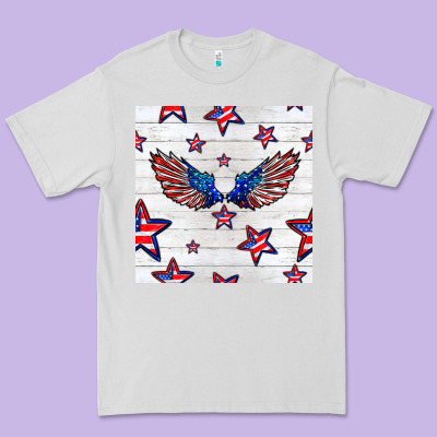 Patriotic Eagle Wing Premium Tee Designed By Bundleandbundleshop