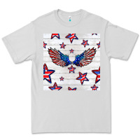 Dove Grey patriotic eagle wing Premium Tee - BundleAndBundleShop