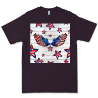 Plum patriotic eagle wing Premium Tee - BundleAndBundleShop