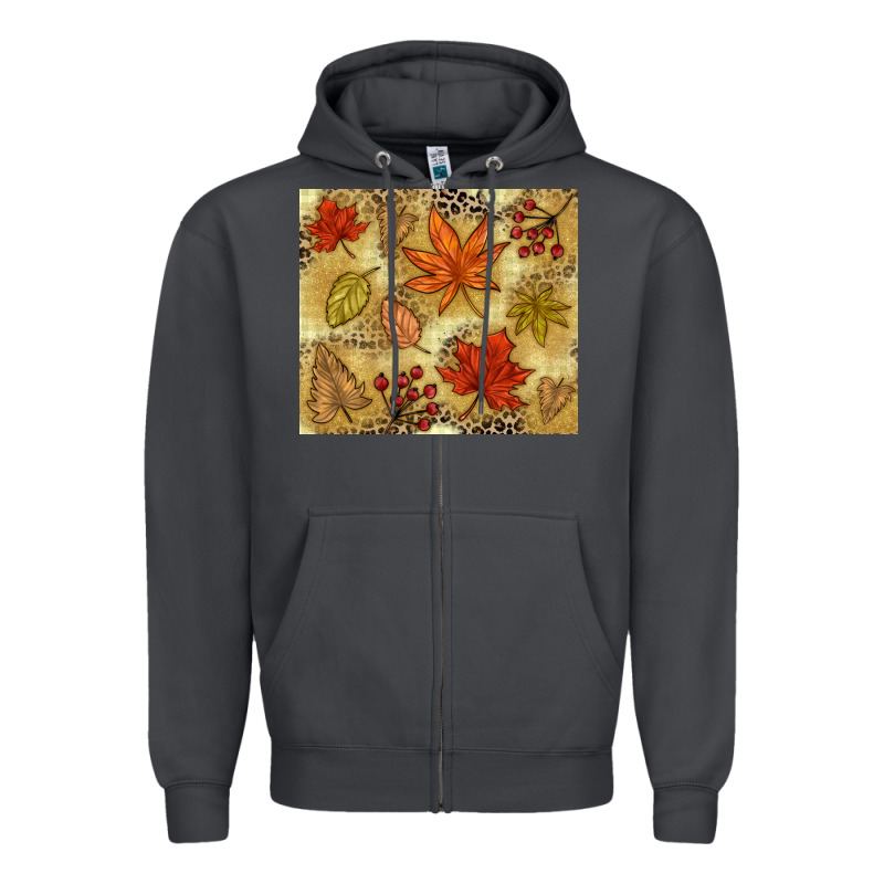Fall Leaves Zipper Hoodie by NancyCooperArtShop | Teevron