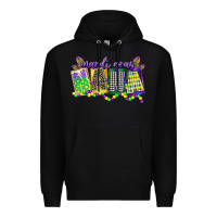 Black mardi gras nana Premium Hoodie - CowGirlArtShop