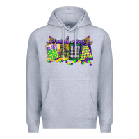 Heather Grey mardi gras nana Premium Hoodie - CowGirlArtShop