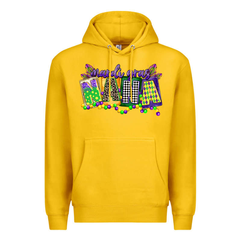 Mardi Gras Nana Premium Hoodie by CowGirlArtShop | Teevron