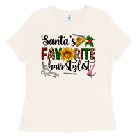 Bone santa's favorite  hair stylist Ladies Tee - AdoDesignShop