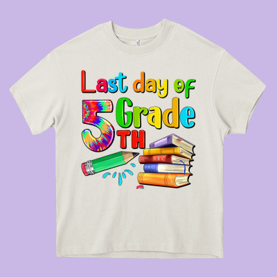 Last Day Of Fifth Grade Heavy Core Tee Designed By Artiststas