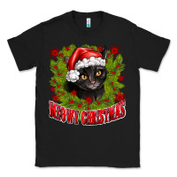 Black meowy christmas Classic Tee - CowhideDigitalArt
