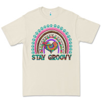 Bone stay groovy with rainbow and heart Premium Tee - Artiststas