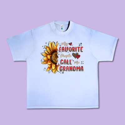 My Favorite People Call Me Grandma Urban Heavy Tee Designed By Maliassmallbusiness