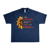 Navy my favorite people call me grandma Urban Heavy Tee - MaliasSmallBusiness