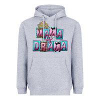 Heather Grey Mama of Drama Mother's Day Heavyweight Hoodie - CowGirlArtShop