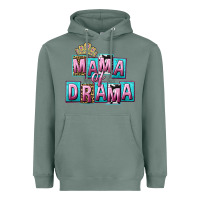 Sage Mama of Drama Mother's Day Heavyweight Hoodie - CowGirlArtShop