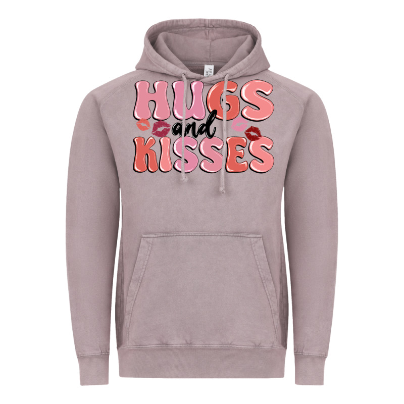 Hugs And Kisses Vintage Hoodie by MaliasSmallBusiness | Teevron