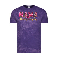 Cloud Purple mama all day everyday Vintage Tee - NancyCooperArtShop