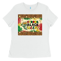 White strong black queen tumbler Ladies Tee - Artiststas