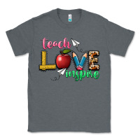 Charcoal Heather teach love inspire Classic Tee - NancyCooperArtShop