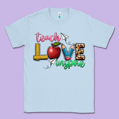 Teach Love Inspire Classic Tee Designed By Nancycooperartshop