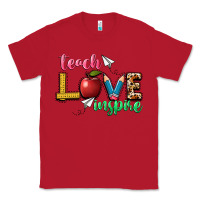 Red teach love inspire Classic Tee - NancyCooperArtShop