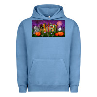 Pigment Pebble Blue halloween mini license plate Urban Hoodie - BundleAndBundleShop
