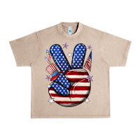 French Oak peace 4th july Urban Heavy Tee - NancyCooperArtShop