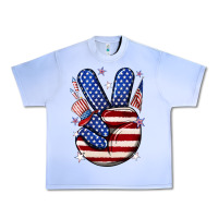 Grape Ice peace 4th july Urban Heavy Tee - NancyCooperArtShop