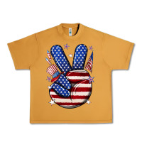 Peanut Butter peace 4th july Urban Heavy Tee - NancyCooperArtShop